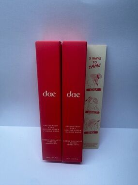 dae Cactus Fruit 3-in-1 Styling Cream & Taming Wand Lot of Two